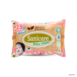 Sanicare Baby Wipes 15 Sheets x1