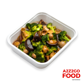 Broccoli with 2 Kinds Of Mushrooms (8-10pax)