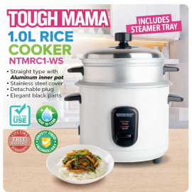 Tough Mama NTMRC1-WS 1.0L Rice Cooker