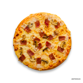 Coffee Beanefits Bacon and Mushroom Pizza