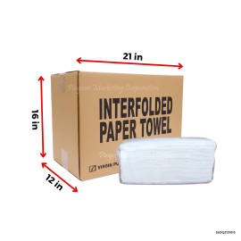 Interfolded Paper Towel Virgin Pulp 1 ply 175 pulls