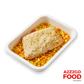 Macadamia Crusted Salmon with Spinach Cream Sauce (8-10pax)