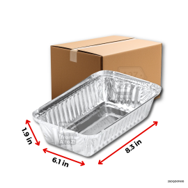 Aluminum - RECTANGLE (8.3x6.1x1.9") no lid - 200 PCS