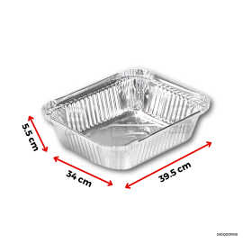 THICK ALUM - PLATTER 71g 39.5* 34*5.5 cm - 3 PCS