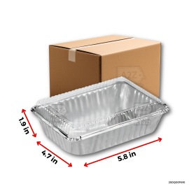 Aluminum - SOLO w COVER (5.8x4.7x1.9") - 200 PCS