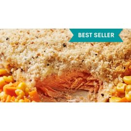 Macadamia Crusted Salmon with Spinach Cream Sauce (8-10pax)