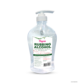 Rubbing Alcohol 70% Isopropyl Alcohol with moisturizer Fresh Petal Scent 500ml pump bottle with front sticker x1