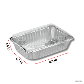 Aluminum - MEAL BOX (6.3x4.3x1.4") w COVER