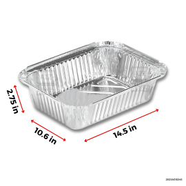 Aluminum - MEGA w COVER (14.5x10.6x2.75") - 3 PCS