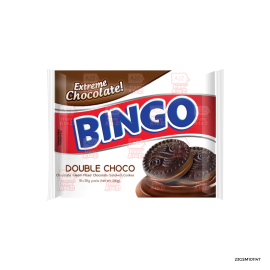 Bingo Double Choco Chocolate filled Sandwich Cookies | 28g x 10