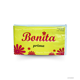 Bonita Prima Facial Tissue 2 ply 75 pulls x72