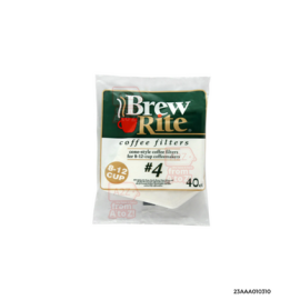 Brew Rite Coffee Filters | #4 Cone Style x 40