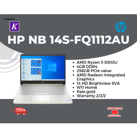 HP 14" Ryzen 3 14S-FQ1112AU
