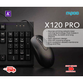 Rapoo Wired Optical Keyboard & Mouse