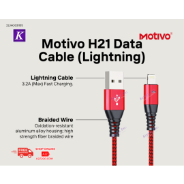 Motivo H21 iOS Lightning 120cm Fast Data Charging Cable