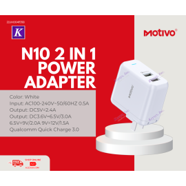 Motivo N10 2 in 1 Power Adapter