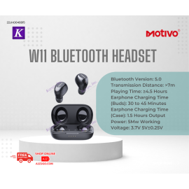Motivo W11 Bluetooth Headset (Black)