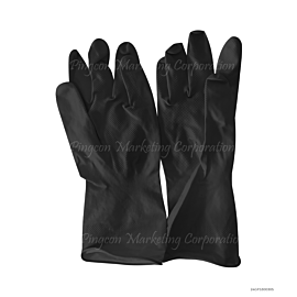 Rubber Gloves Super Thick Black pair x1