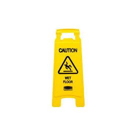 Stable Safety Sign with Wet Floor Symbol, Yellow x1