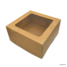KRAFT Cake Box (8 x 8 x 3") - 10 PCS