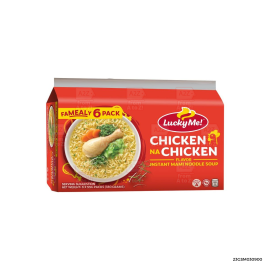 Lucky Me! Instant Noodle Soup Chicken na Chicken | 55g x 6