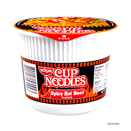 Nissin Mini Cup Noodles Spicy Hot Beef | 45g x 1