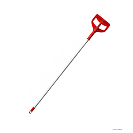 Mop Aluminum Handle Plastic Head Red
