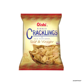 Oishi Ribbed Cracklings Salt and Vinegar | 90g x 1