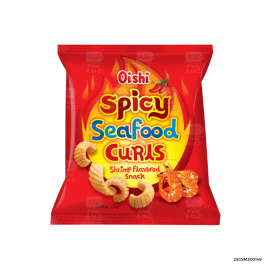 Oishi Spicy Seafood Curls | 24g x 1