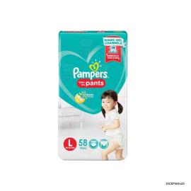 Pampers Baby Dry Pants Super Jumbo Diaper | Large x 58
