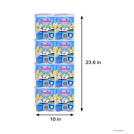 Bonita Quarter Fold Table Napkins Virgin Pulp 1 ply 350 sheets x8