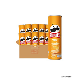 Pringles Potato Crisps Cheesy Cheese | 107g x 12
