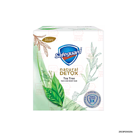 Safeguard Detox Bar Soap Tea Tree Tripid | 108g x 3