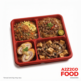 Salted Fish Fried Rice, Pansit Sisig, Chicken Cordon Bleu, Tokwat Baka