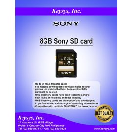 Sony 8GB SD Card