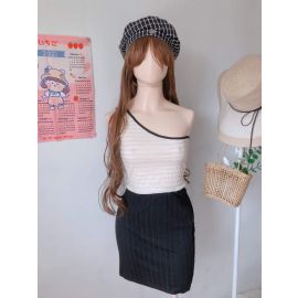 Gabs Garments | Striped Peach Halter Sando