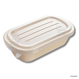 Sugarcane (Bagasse) Food Container 700ml without Divider 10s