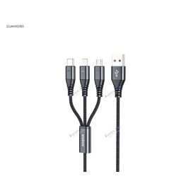 H22 Charging Cable 3 in 1 charging cable (Type- C/Apple Lightning/Micro USB)