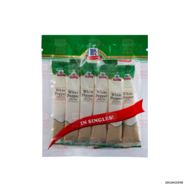 McCormick White Pepper Ground Singles | 3g x 12