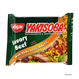 Nissin Yakisoba Pouch Savory Beef | 59g x 1